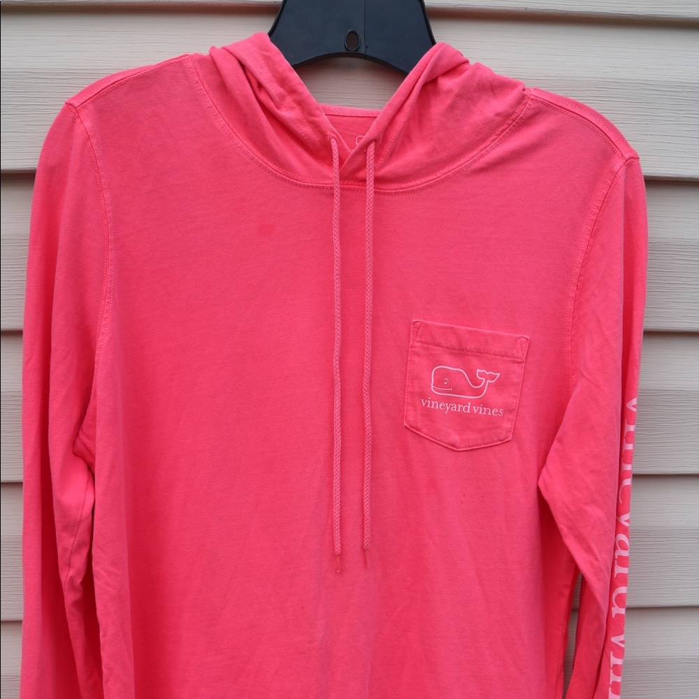 Bright coral light hoodie